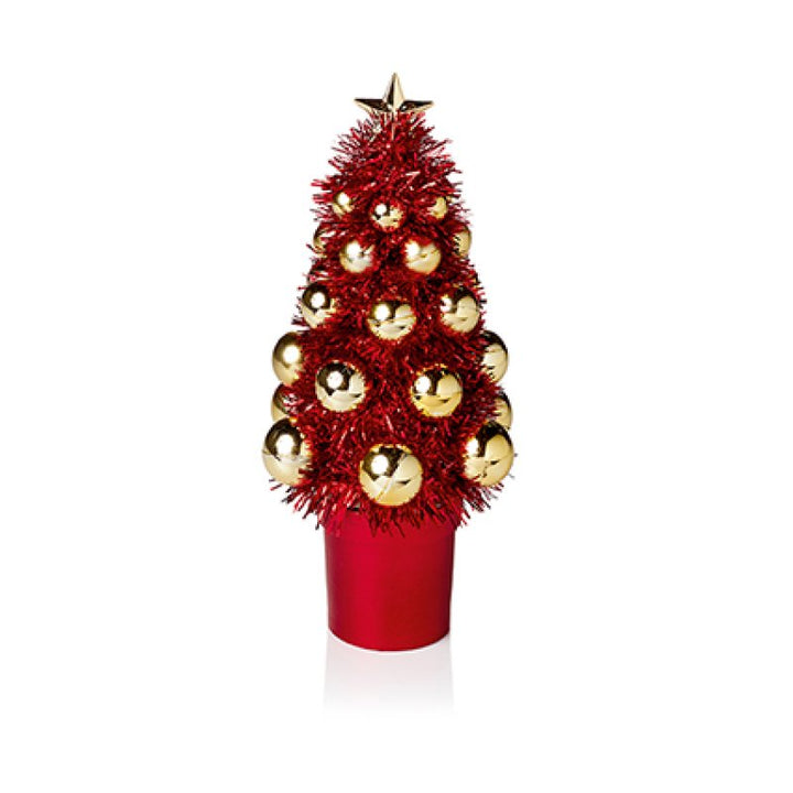 Premier 21cm Mini Tinsel Tree in Pot Assorted