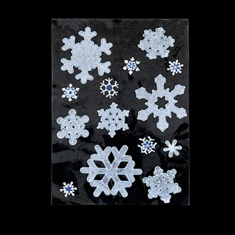 Premier 14Pc Snowflake Window Stickers Asstd