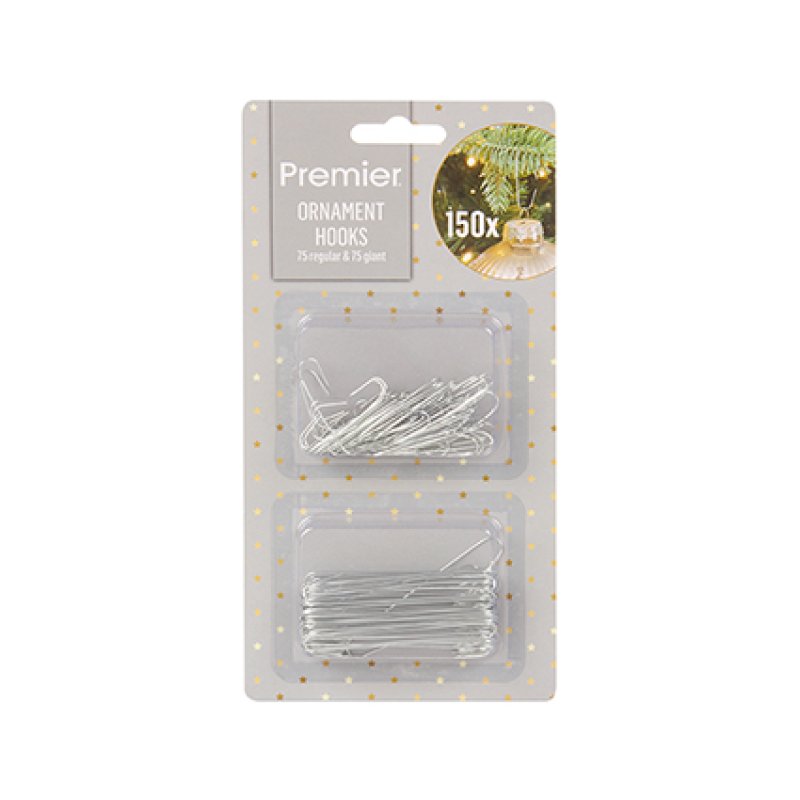 Premier 150 Metal Hooks (75 Standard &amp; 75 Large)