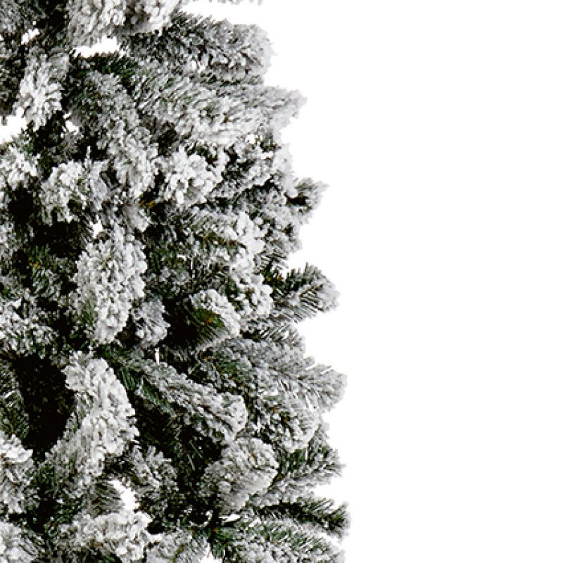 Premier Slim Spruce Flocked 2m Xmas Tree