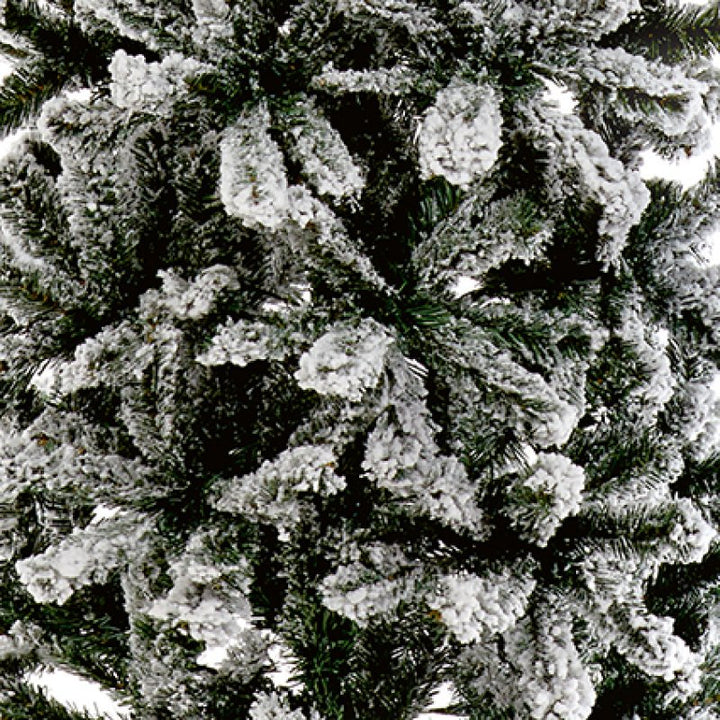 Premier Slim Spruce Flocked 2m Xmas Tree