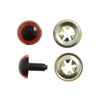 Toy Eyes: Teddy: Safety: 21mm: Amber: Pack of 2