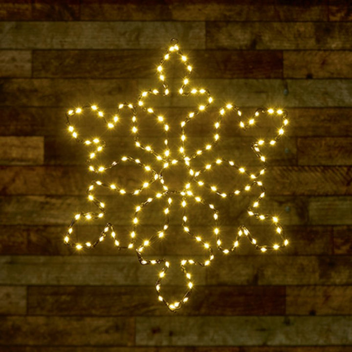 Premier 50cm Twinkling Flexibrights Snowflake with 165 Warm White LEDs