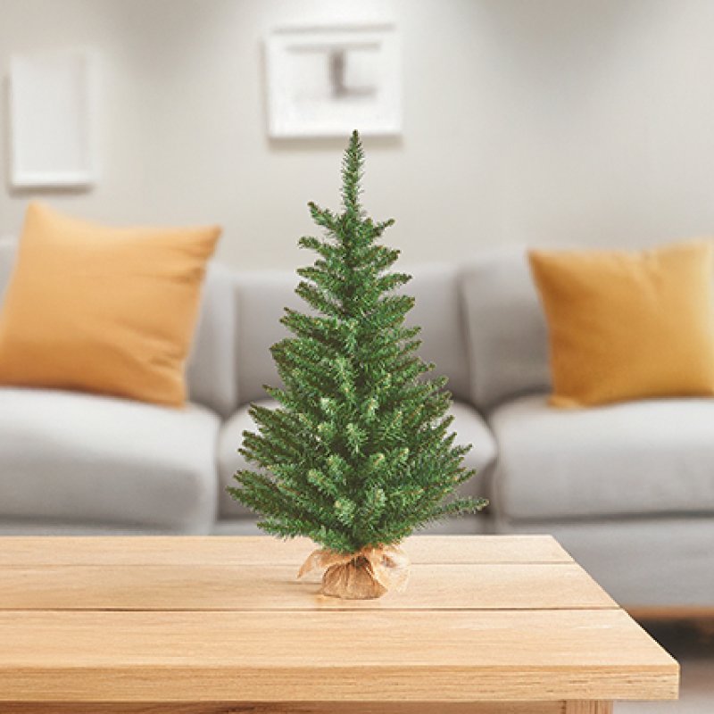 Premier 90cm Green Burlap Tree