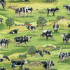 Printed Patchwork Quilted Cotton Fabric In the Country Cows Fat Quarters 50x55cm