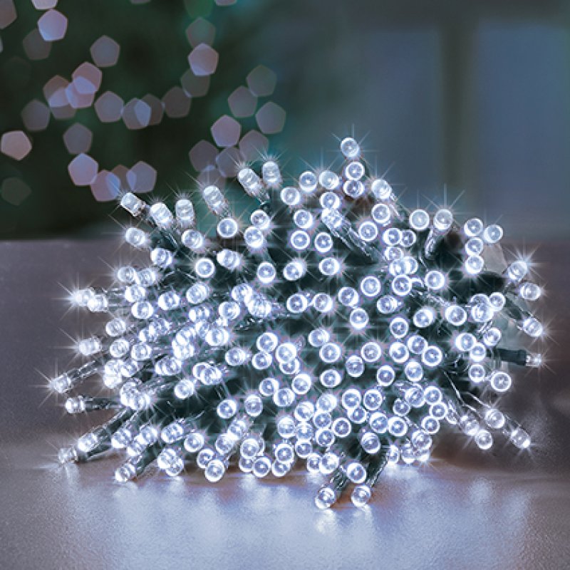 Premier Multi-Action Treebright LED Lights with Timer 1000s White