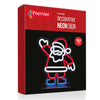 Premier 25cm Table Top Neon Sign - Santa