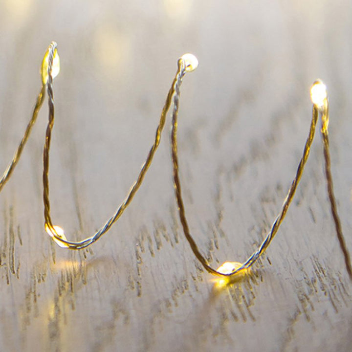 Premier Ultra Bright Battery Operated Pin Wire Lights 40s Warm White