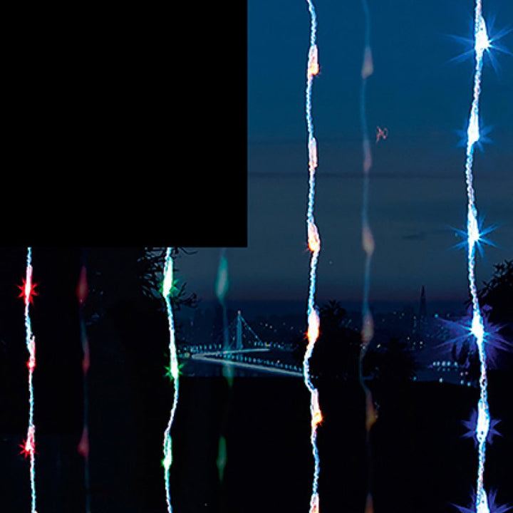 Premier Waterfall LED Curtain Lights Multi