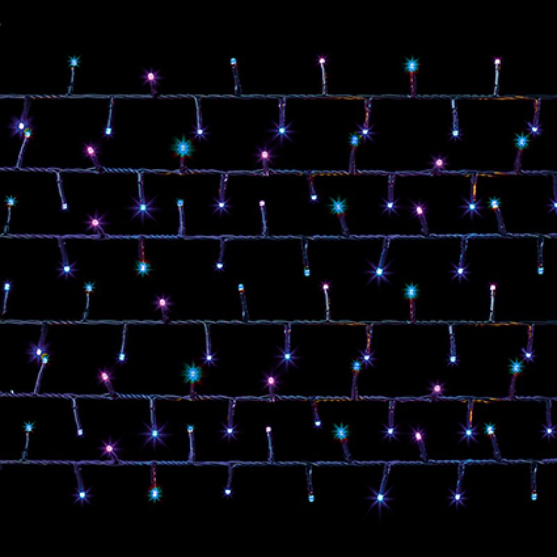 Premier Multi-Action Treebright LED Lights with Timer 500s Blue And Purple