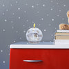 Premier Battery Operated Lit Glass Sphere Candle Snowflakes