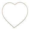 Craft Hoops: Wire: Heart: 20cm: Gold