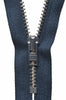 Metal Trouser Zip: 15cm: Dark Navy