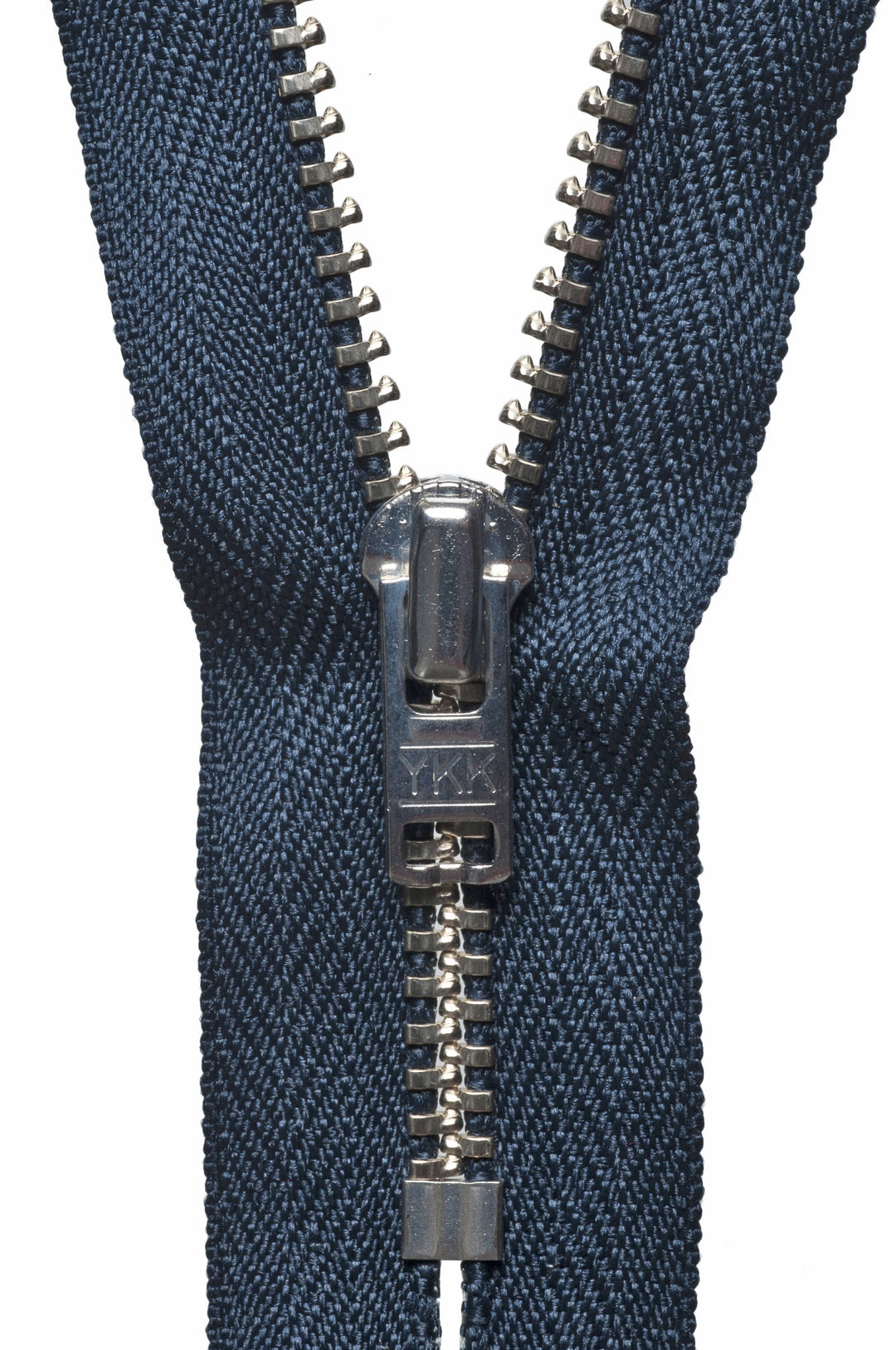 Metal Trouser Zip: 15cm: Dark Navy