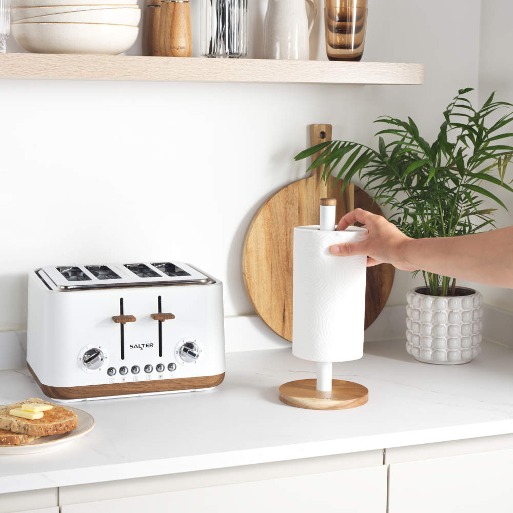 Salter Toronto Kitchen Roll Holder White