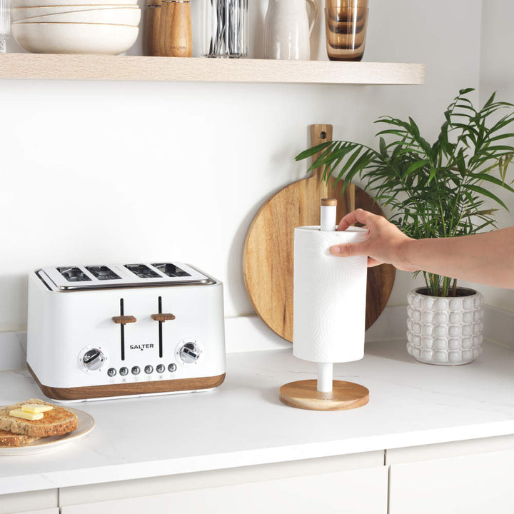 Salter Toronto Kitchen Roll Holder White