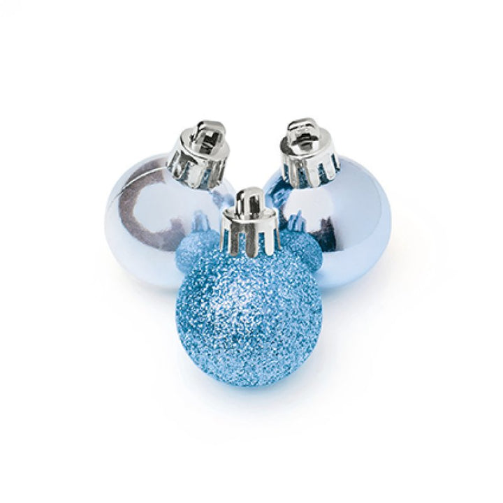 Premier 30mm Multi Finish Shatterproof Baubles Pack of 20 Assorted