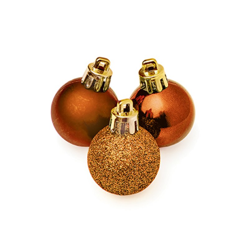 Premier 30mm Multi Finish Shatterproof Baubles Pack of 20 Assorted