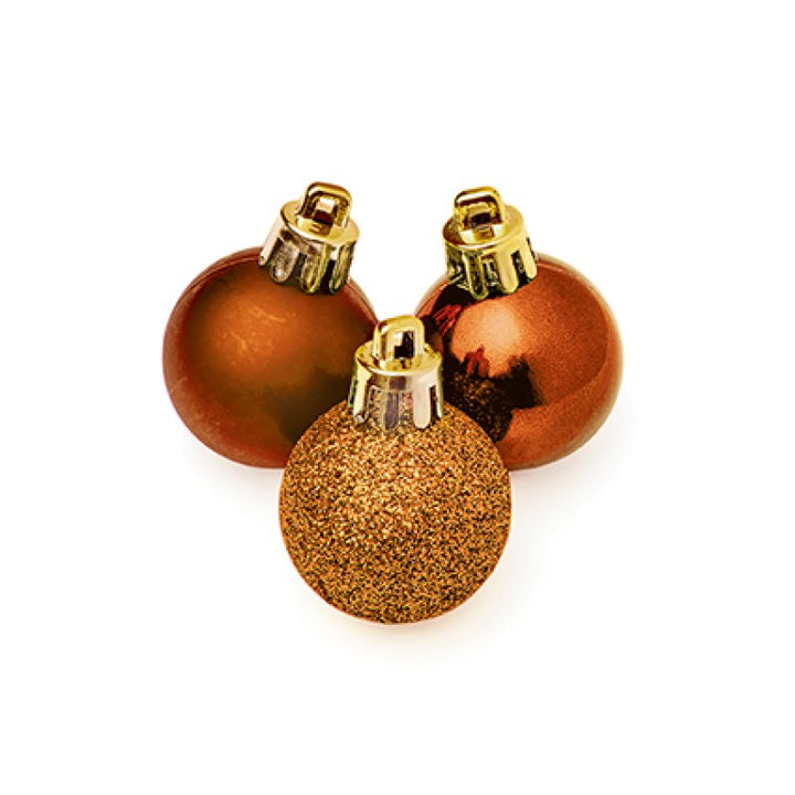 Premier 30mm Multi Finish Shatterproof Baubles Pack of 20 Assorted