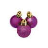 Premier 30mm Multi Finish Shatterproof Baubles Pack of 20 Assorted