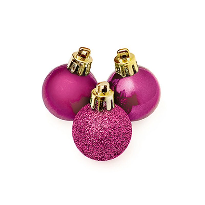 Premier 30mm Multi Finish Shatterproof Baubles Pack of 20 Assorted