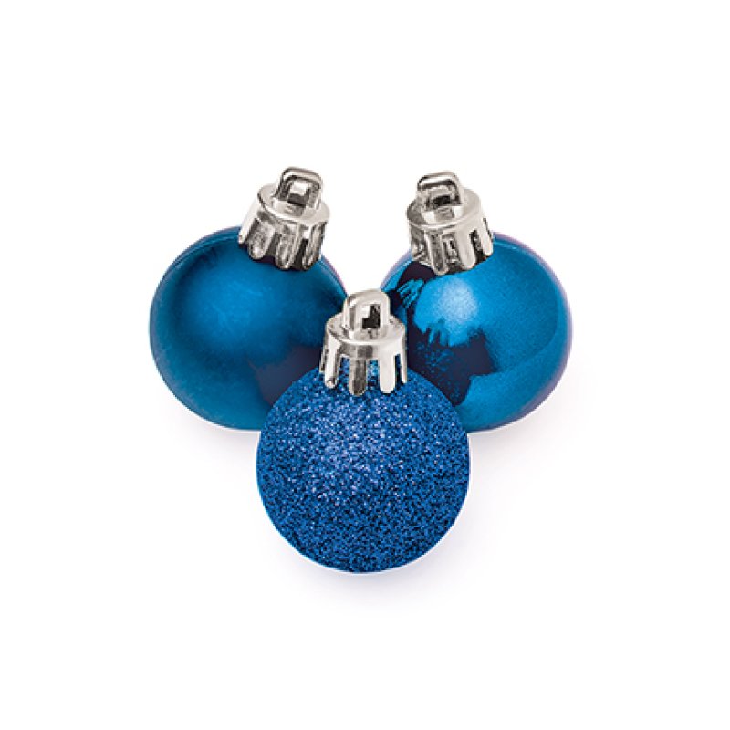 Premier 30mm Multi Finish Shatterproof Baubles Pack of 20 Assorted