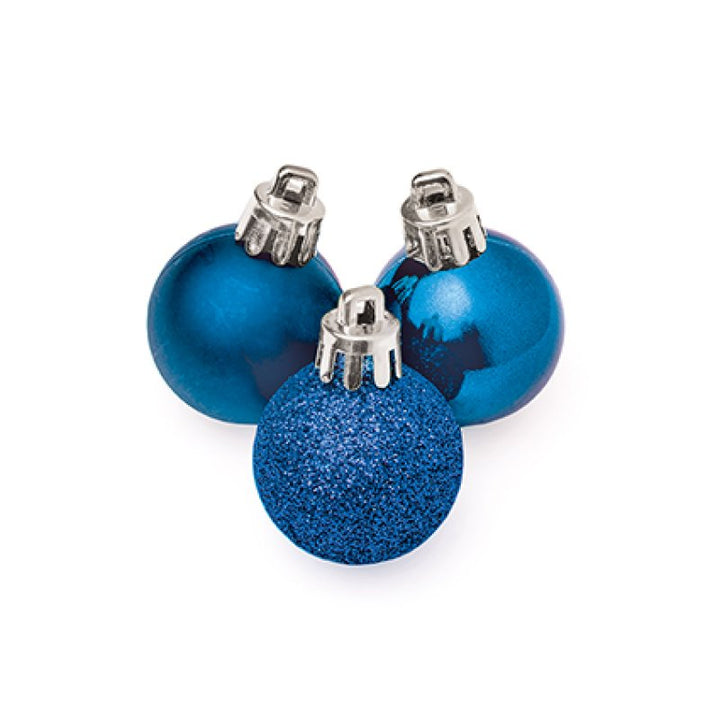 Premier 30mm Multi Finish Shatterproof Baubles Pack of 20 Assorted