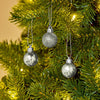 Premier 30mm Multi Finish Baubles Pack of 20 Gold/Red/Silver
