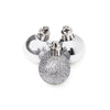 Premier 30mm Multi Finish Baubles Pack of 20 Gold/Red/Silver