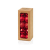 Premier 30mm Multi Finish Baubles Pack of 20 Gold/Red/Silver