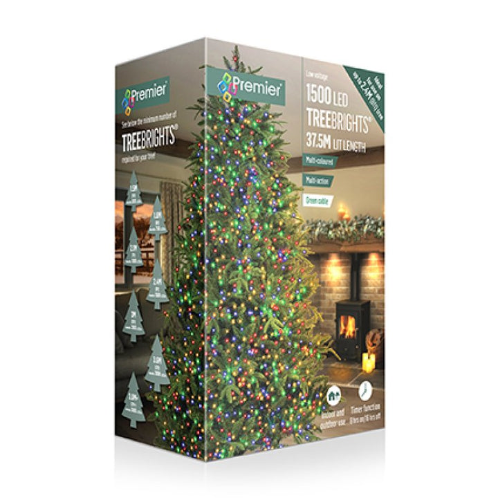 Premier Multi-Action Treebright LED Lights with Timer 1500s Multi