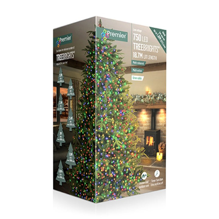 Premier Multi-Action Treebright LED Lights with Timer 750s Multi