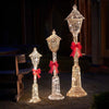 Three Kings GlitterTwist Gold Lamp Post 90cm, LV