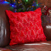 Three Kings Filled Tree Cushion - Red