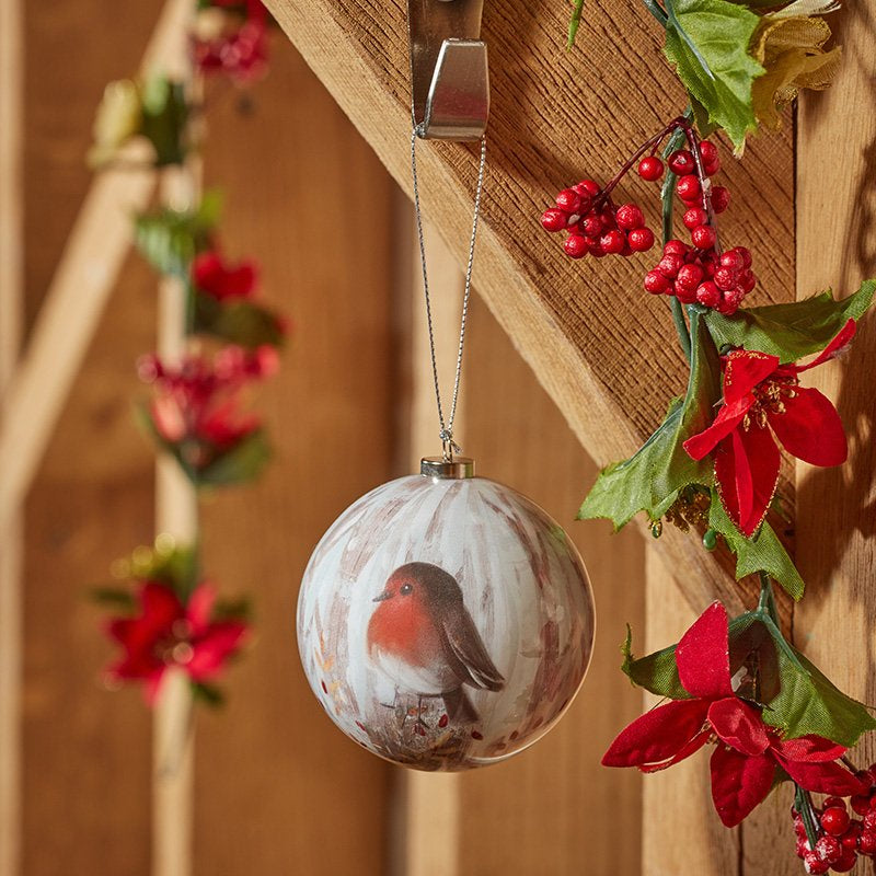 Three Kings Vintage Robin Baubles - Sold Singly