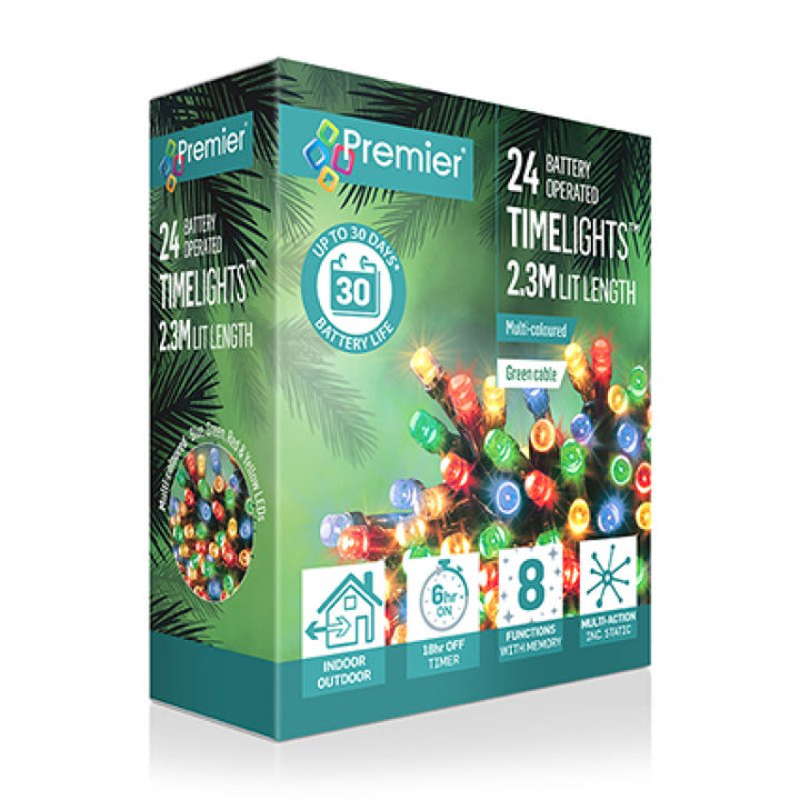 Premier 24 Multi-Action Battery Operated Time Lights Multi