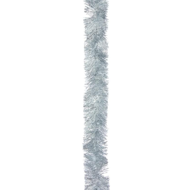 Three Kings 2m Silver Deluxe Tinsel Garland, Dia 10cm