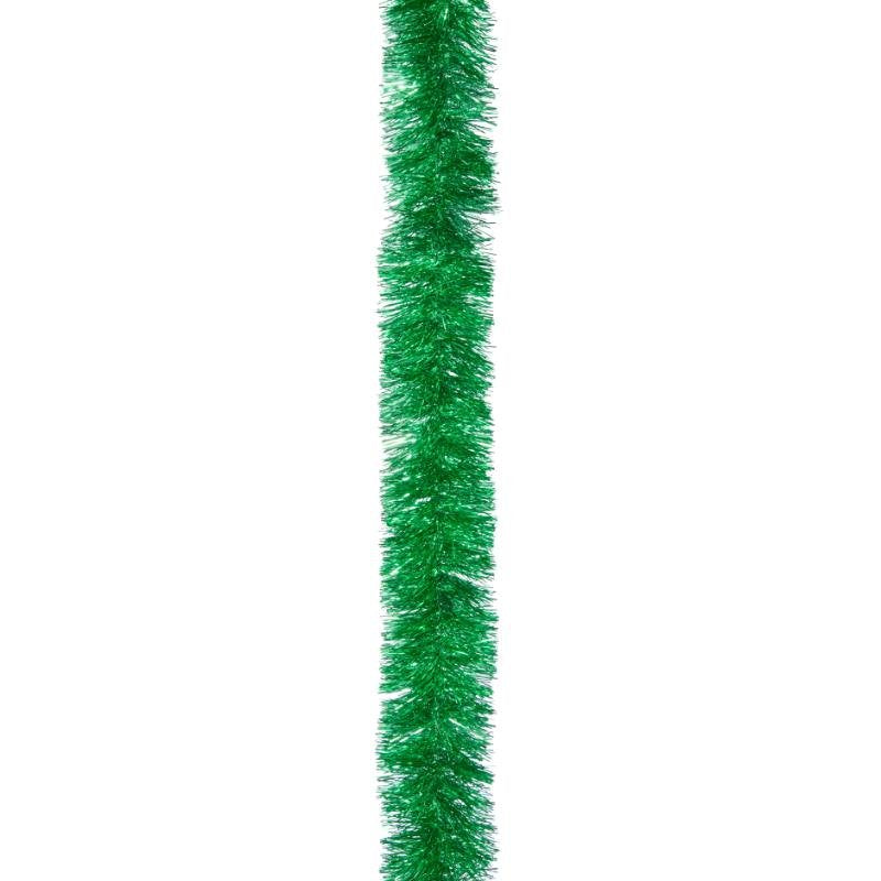 Three Kings 2m Green Deluxe Tinsel Garland, Dia 10cm