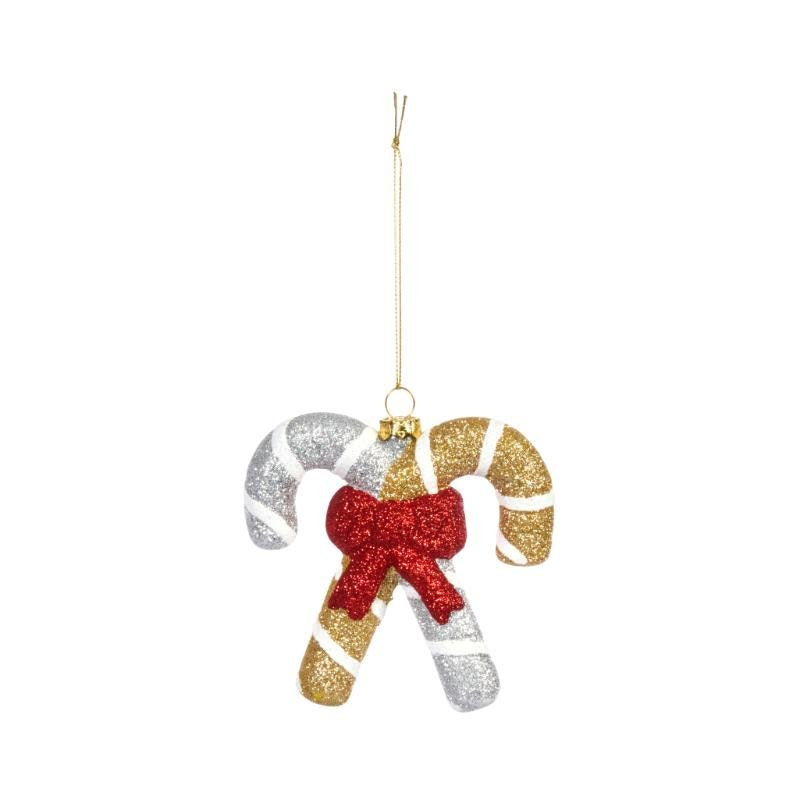 Three Kings Glitzy Candy Canes Pendant