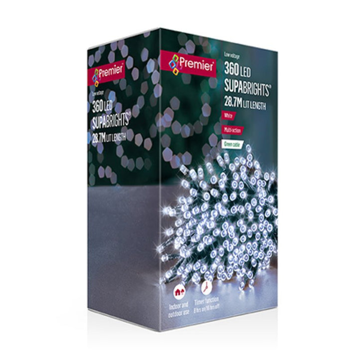 Premier 360 Multi-Action LED SupaBrights with Timer White