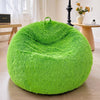 Shaggy Plush Fluffy Faux Fur Bean Bag Chair Lime Green