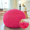 Shaggy Plush Fluffy Faux Fur Bean Bag Chair Hot Pink