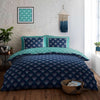 Kya Complete Duvet Cover Set Double Navy