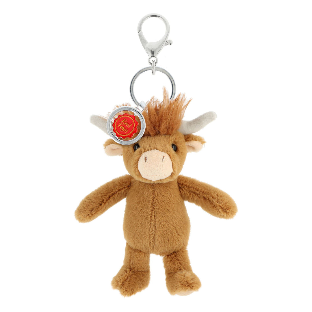 Keeleco Enchanted World 14cm Highland Cow Bag Charm