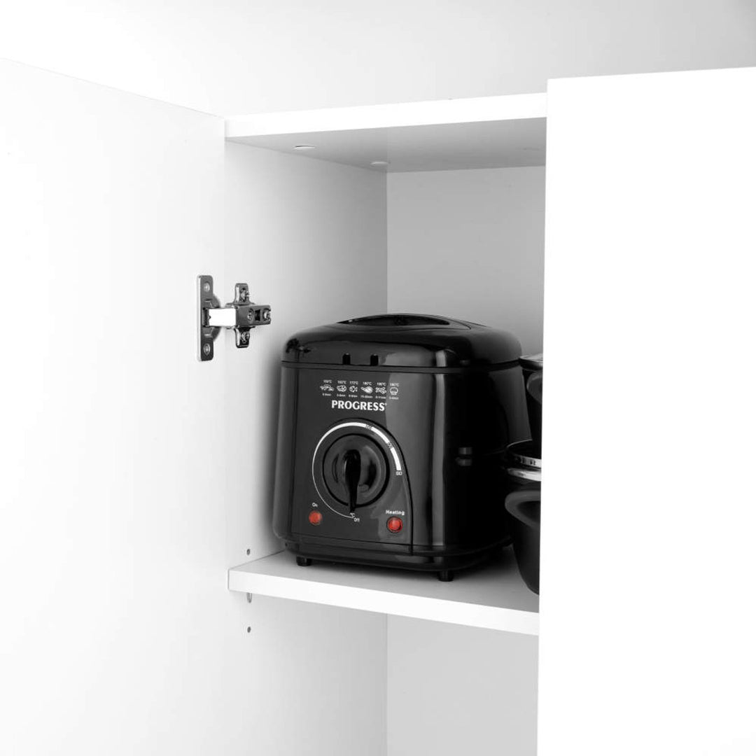 Progress 1L Compact Deep Fat Fryer – Black