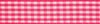 Ribbon: Gingham 2-Colour: 5m x 6mm: Hot Pink with White