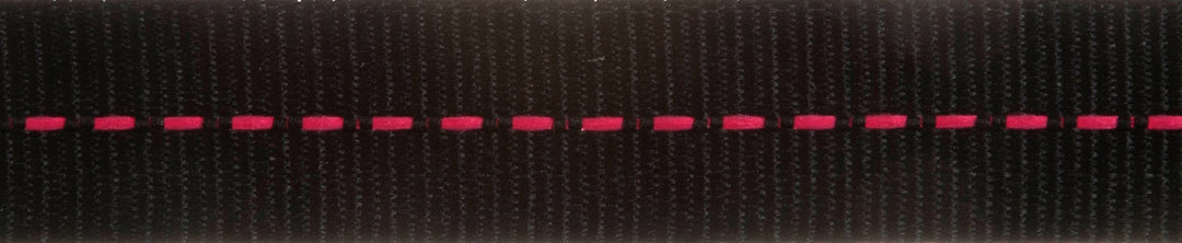 Ribbon: Grosgrain: 4m x 15mm: Black with Hot Pink Centre