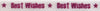 Ribbon: Satin Best Wishes: 4m x 6mm: Pink on White