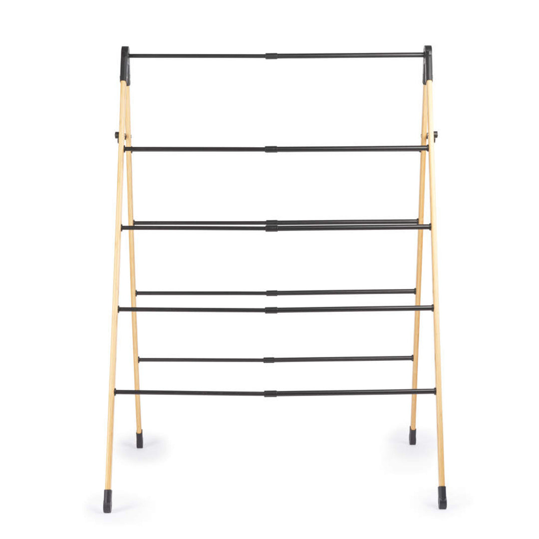 Beldray 4 Tier Extendable Clothes Airer - Bamboo