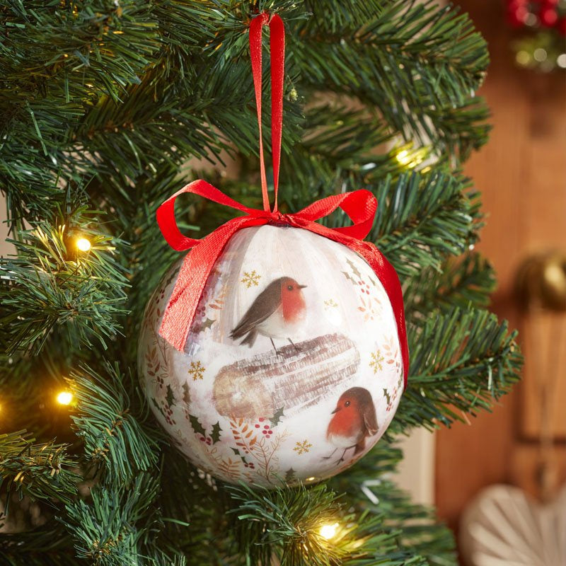 Three Kings 12cm Vintage Robin Baubles - Sold Singly